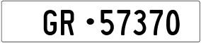 Trailer License Plate